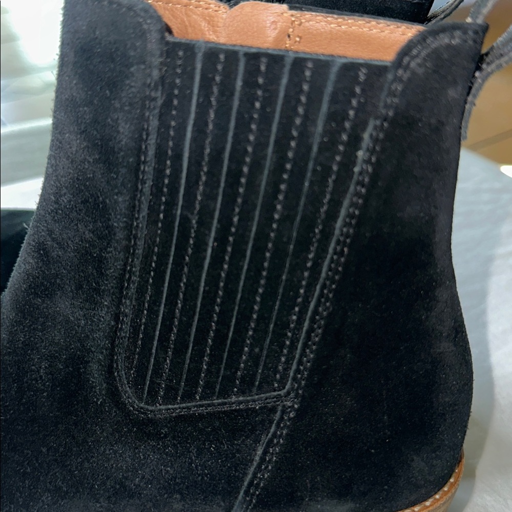 Paul Green Sante Suede Leather Western Ankle Booties Size 8 - Picture 3 of 10